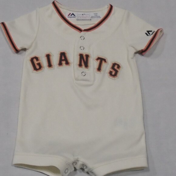 Majestic MLB San Francisco Giants Romper Infant Kids Jersey Size 3/6 m months